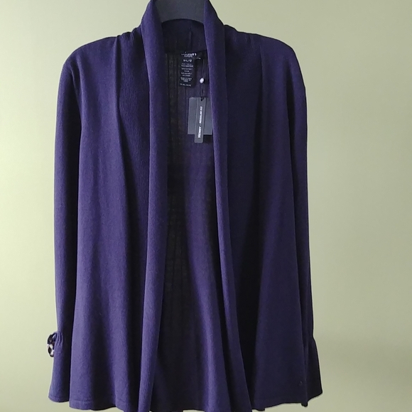 Olsen Europe Sweaters - OLSEN Cardigan, SIZE M-L/12, NAVY COLOR